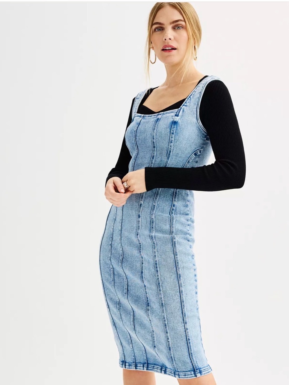I tempo Denim bodycon dress